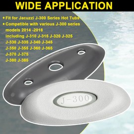 YMT 2472-824 Oval Pillow Insert and Back Mount Fits for Jacuzzi J-300 Series Hot Tubs & Spas 2014-2018,Headrest Pillow 1Pack