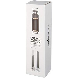 Schmalz® Colton Sports Bottle with Engraving 600 ml Vacuum Insulated Flask Made of Copper Stainless Steel with Copper Insulation Leak-Proof (Black, with Engraving)