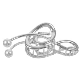 SAFIGLE Pearl Music Note Hair Clip for Women Elegant Metal Claw Clip Hair Accessory Chic Design with Durable Grip and Comfortable Hold for Any Occasion