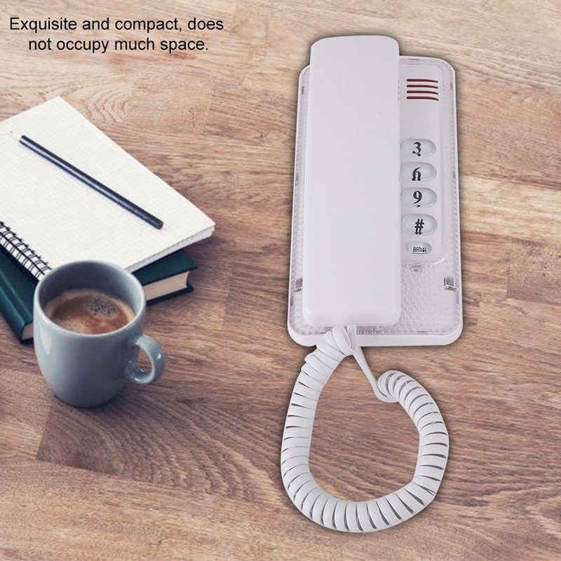Corded Landline Telephone, Landline Phone with Flash Last Number Repeat