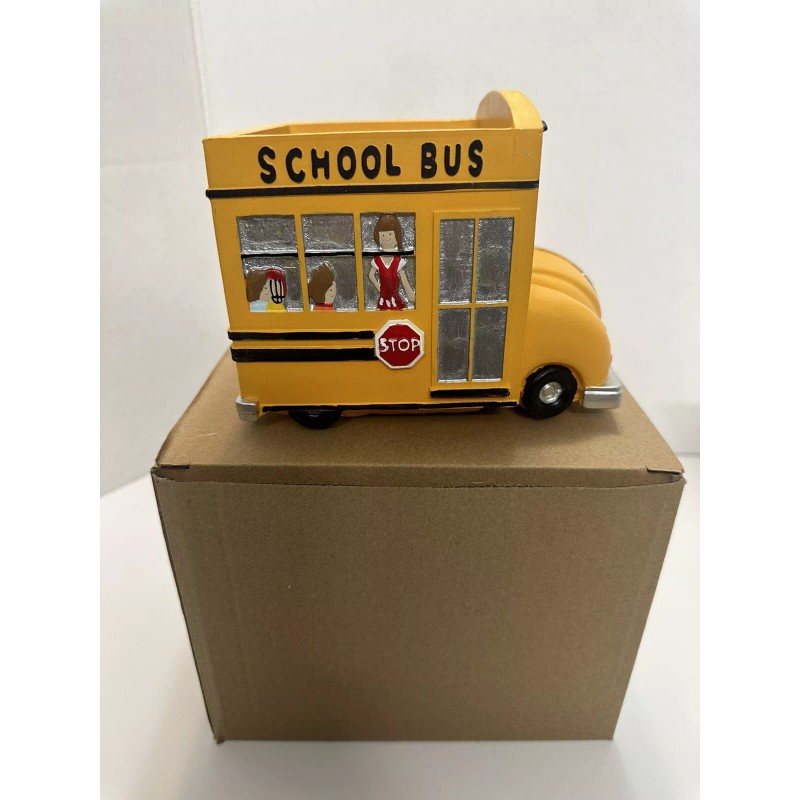 Nancy Pew Cute School Bus Planter - Or Multiply Use