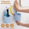 LEVERLOC Powerful Suction Cup Toothbrush Holder, No Drill Removable Wall