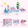 Ski Resort Building Block Set, Pink Girls Ski Field Building