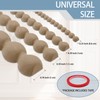 Taaizau 118" x 0.24" Unfinished Wood-Tone Decorative Bead Molding Trim,