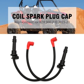 LIDSCURA Spark Plug Ignition Coil Caps - Replacement for Polaris RZR 1000 / 900 / S / Turbo 2014-2020 - Replaces #4014295 4014296