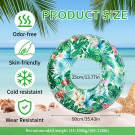 Swimming Ring Adults Teenagers, Large Swimming Float Rubber Ring, Durable Swim Ring, Inflatable Ring Pool Floats, Floating Ring Summer Pool Beach Supplies, Pool Tubes Party Water Sports Toy