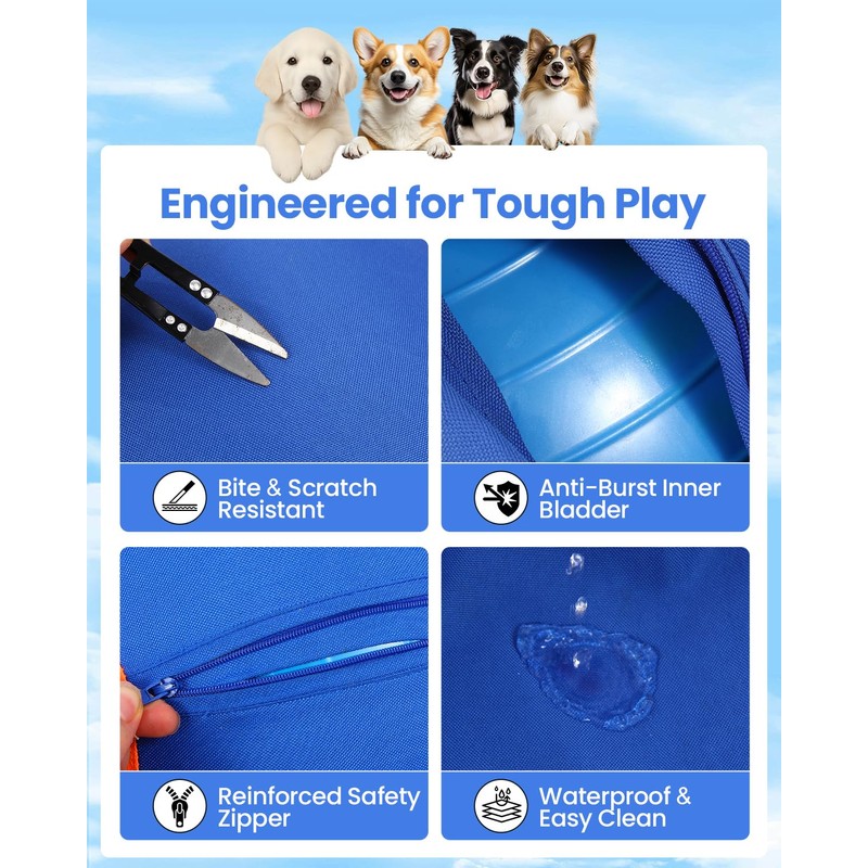 Tychesy Herding Ball for Dogs, 18-Inch Fun Play Toy for