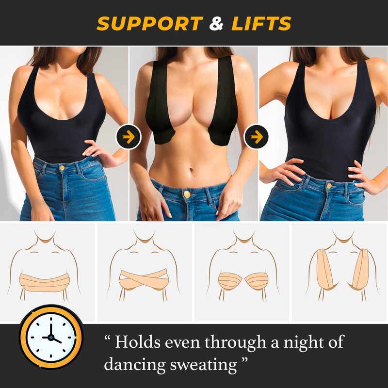 Kinesiology Tape-Incredible Support for Athletic Sports and Recovery+Free Taping Guide-Uncut