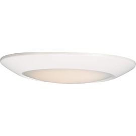 Maxim 57853WTWT Diverse JA8 Compliant Energy Star 9" Round LED Flush Mount Ceiling Lighting, 1-Light 18 Watt, 4000K, White