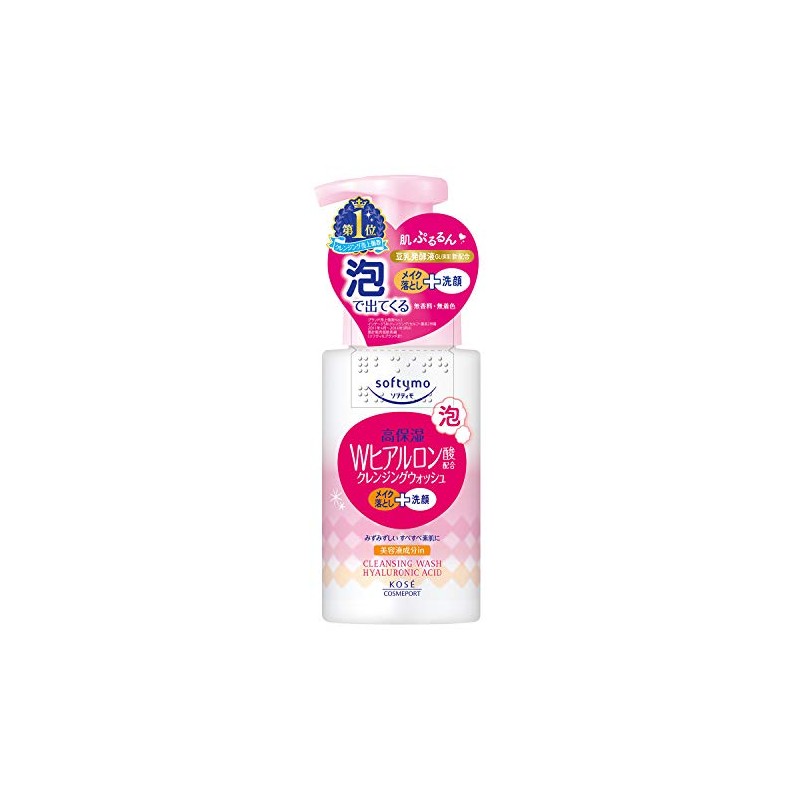 KOSE Softymo Foam Cleansing Wash H (Hyaluronic Acid) 6.8 fl