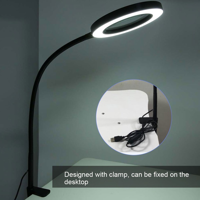 5X Magnifying LED Light USB Adjustable Light for Beauty Salon