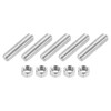 sourcing map 3/8"-16 Fully All Threaded Rod, 5 Pcs 304