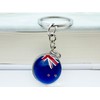 LLBFHH 3 Pcs Africa Countries Flag Glass Key Chain, Cool