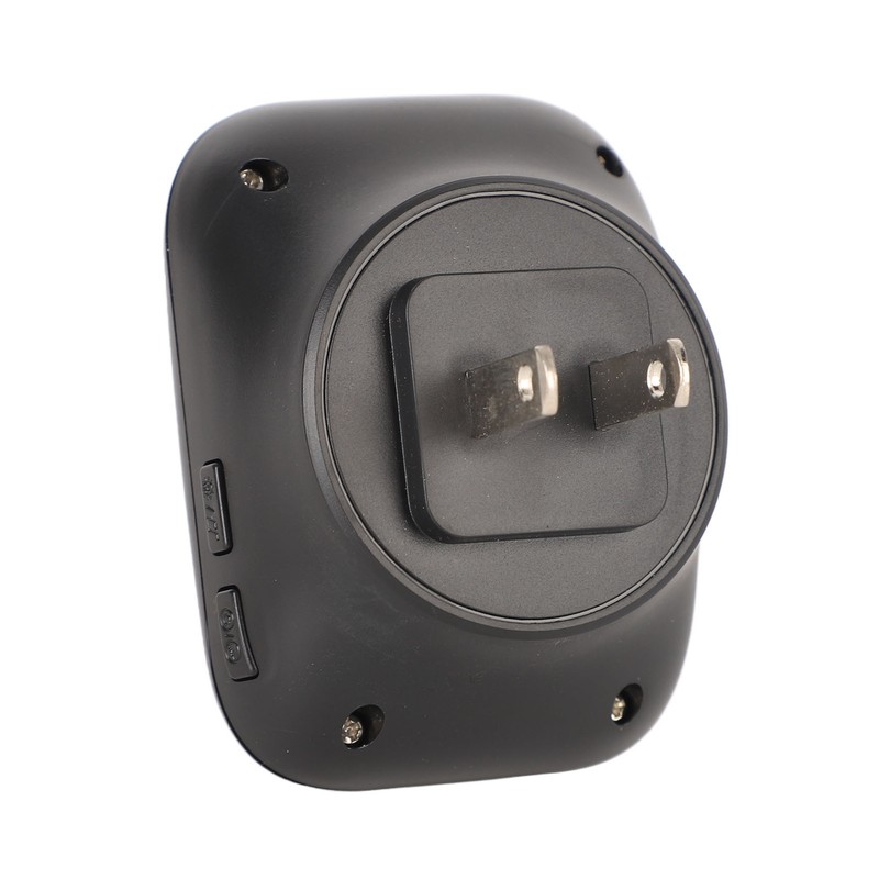 Black Self Powered Wireless Doorbell No Wiring Punching Outdoor Welcome