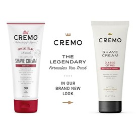 Cremo Cremo Shaving Cream Mens, Astonishingly Superior Ultra-Slick Shaving Cream for Men, Fights Nicks, Cuts And Razor Burn, 6 Fl Oz (2 Pack)