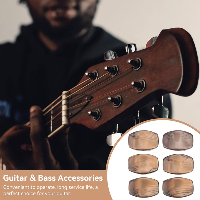 Guitar Tuning Pegs, Pack of 6 Plastic Guitar Tuning Keys