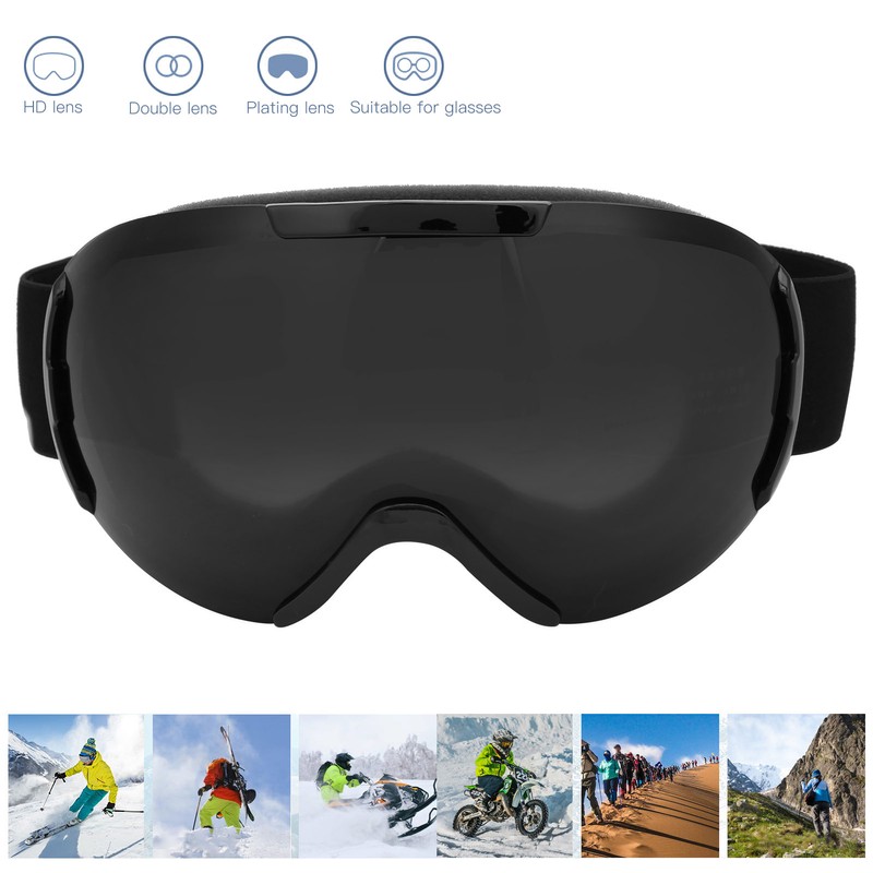 Ski Snowboard Goggles DoubleLayer Lenses AntiFog UV Protection Snow Goggles