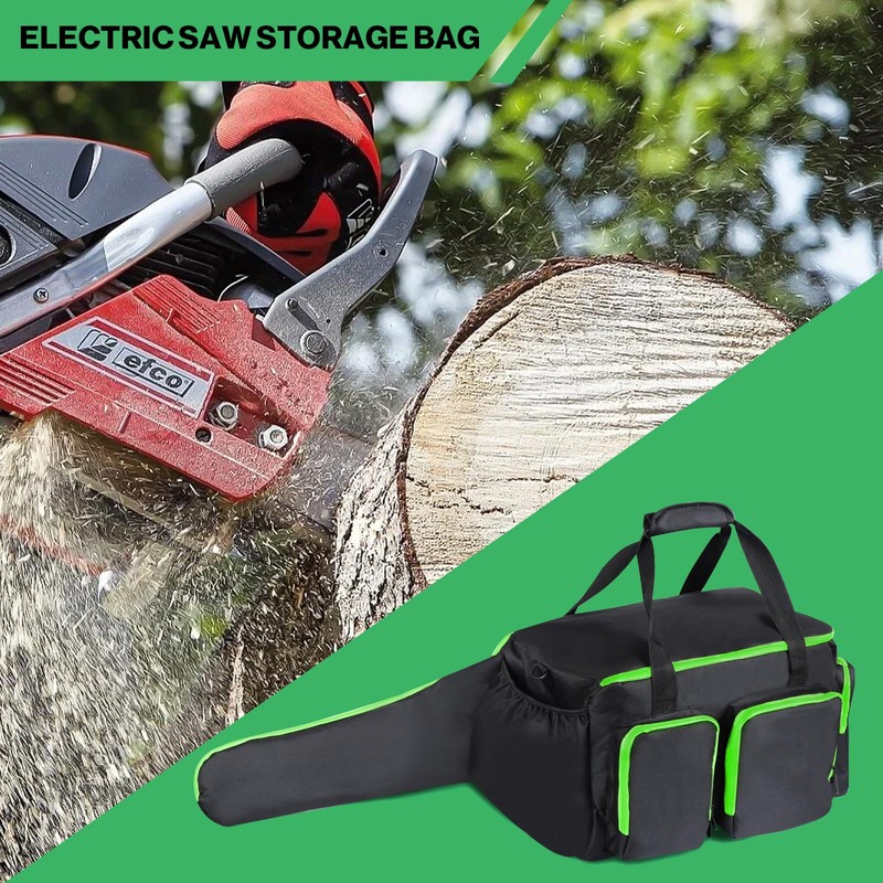 HTZSSON Chainsaw Carrying Case, Compatible with Greenworks, EGO, Dewalt, 14