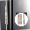 Hohopeti 1 Pair Fridge Handle Cover Slip Protective Appliance Door