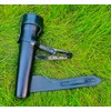 Saddle Flask Leather Cased Saddle Hip Flask Black Leather Cased