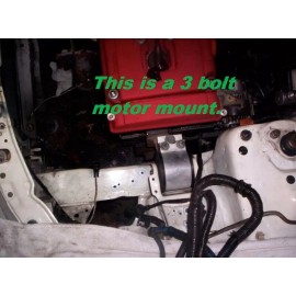 1320 Performance 3 BOLT DRIVER SIDE MOTOR MOUNT for 94-01 integra DC2 EG 75A BK