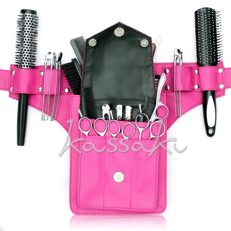 Kassaki Hairdressing Toolbelt Scissor Holster Pouch Bag 10 scissors Holder