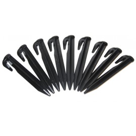 Genisys Hook Pegs Compatible with LandXcape LX Robotic Lawnmower Cable Lawn Robot Wire Attachment Pegs Ground Anchors - HQ - Shatterproof Reinforced Model 2021, Pieces: 100