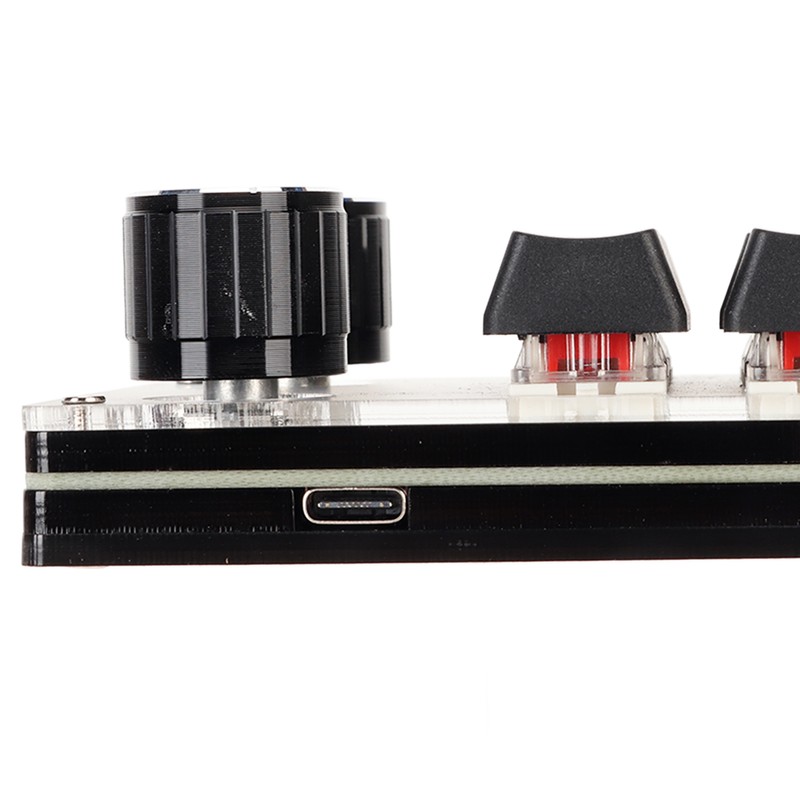 Red Switch Macro Keyboard Plug and Play Ergonomic Customized Knobs