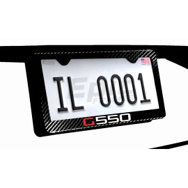 Gearhead Frames G Wagon G550 Benz 100% Carbon Fiber License Plate Frame with Screws and Caps