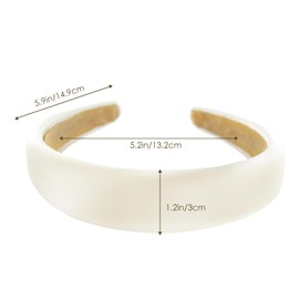 TJYAEKLTD Women's Velvet Headband Braided Headband Wide Headband for Women and Girls (Blue)