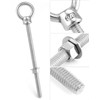QWORK 316 Stainless Steel Machinery Eye Bolt with Shoulder, 5