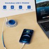 BQO Desk Built-in Socket with USB C, 1.5 m Retractable