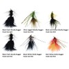 Briny River 6Pcs Two-color Wet Fly Streamline Fishing Hooks Suitable