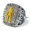 Legacy Rings 2020 Fantasy Football Championship Trophy Ring, Two-Tone Silver