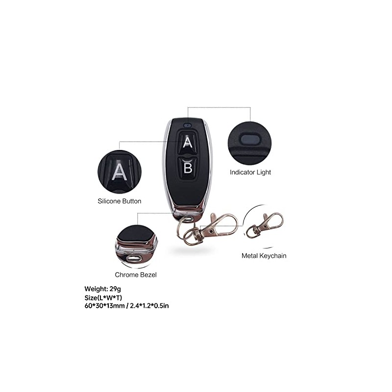 DieseRC 3pcs Remote Control 1527 Learning Code Wireless Remote Control