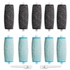 5 Regular Coarse Refill Rollers & 5 Extra Coarse, Professional