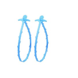 2x Drain Snake,Hair Clog Remover Sink Unblocker Snake,Reusable Shower Drain Unblocker Tool,Drain Snake for Shower,Kitchen,Sink,Bathroom (Blue)