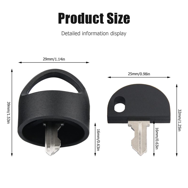 Easy Pull Key for Pride Mobility Scooter, Key Replacement Parts