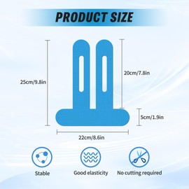 Kinesiology Tape for Knees, 12 Pcs Kinesiology Tape, Elastic Athletic Tape, Waterproof Kinesiology Tape Precut for Joint Support Stability