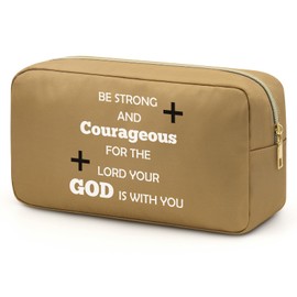 Encouragement Spiritual Gifts Inspirational Cosmetic Bag Motivational Quotes Makeup Bag for Women Religious Gifts for Women Cosmetic Bag Birthday Gifts for Mom, Grandma, Sister, Friend, Coworker