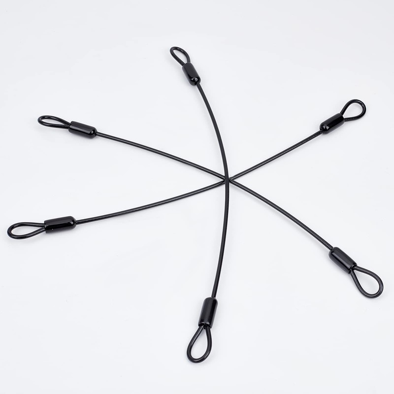 GORGECRAFT 6-Pack Stainless Steel Wire Rope Lanyard Cable Tether Safety
