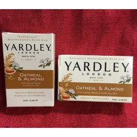 Yardley London 2- 4 oz Yardley London Bath Bar Oatmeal & Almond Soothe Dry Skin Exfoliating