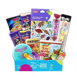 Snack Box Hampers Kids Aussie Animal Activity Gift Hamper – Fun Size