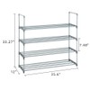 ZJMTOCYU 2 Set 4-Tier Shoe Rack for Stress-Free Organization, Compact
