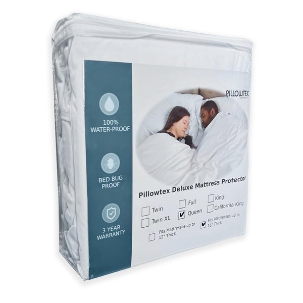 Full Size Deluxe Bedding Zippered Mattress Protector - Waterproof Machine