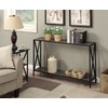 Convenience Concepts Console Table Tucson Shelf, Weathered Gray/Black