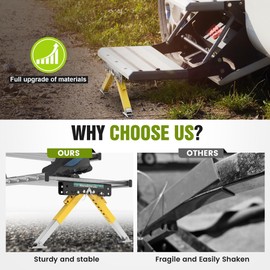 Marudina Upgraded RV Step Stabilizer kit for Travel Trailers/5th Wheels/Motorhomes, Reinforced Metal, RV Step Stabilization Kit, Foldable and Easy Installation