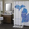 SKL Home by Saturday Knight Ltd. Michigan Map Shower Curtain,Multi