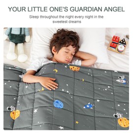 Mr. Sandman Weighted Blanket 3 Pounds Washable, Best for 20-40lb Breathable Heavy Throw Blankets for Sleeping - 36" x 48" Space Grey