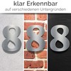 N-02-8-E Stainless Steel House Number 8 - Solid, Weatherproof and